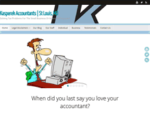 Tablet Screenshot of kasperekaccountants.com